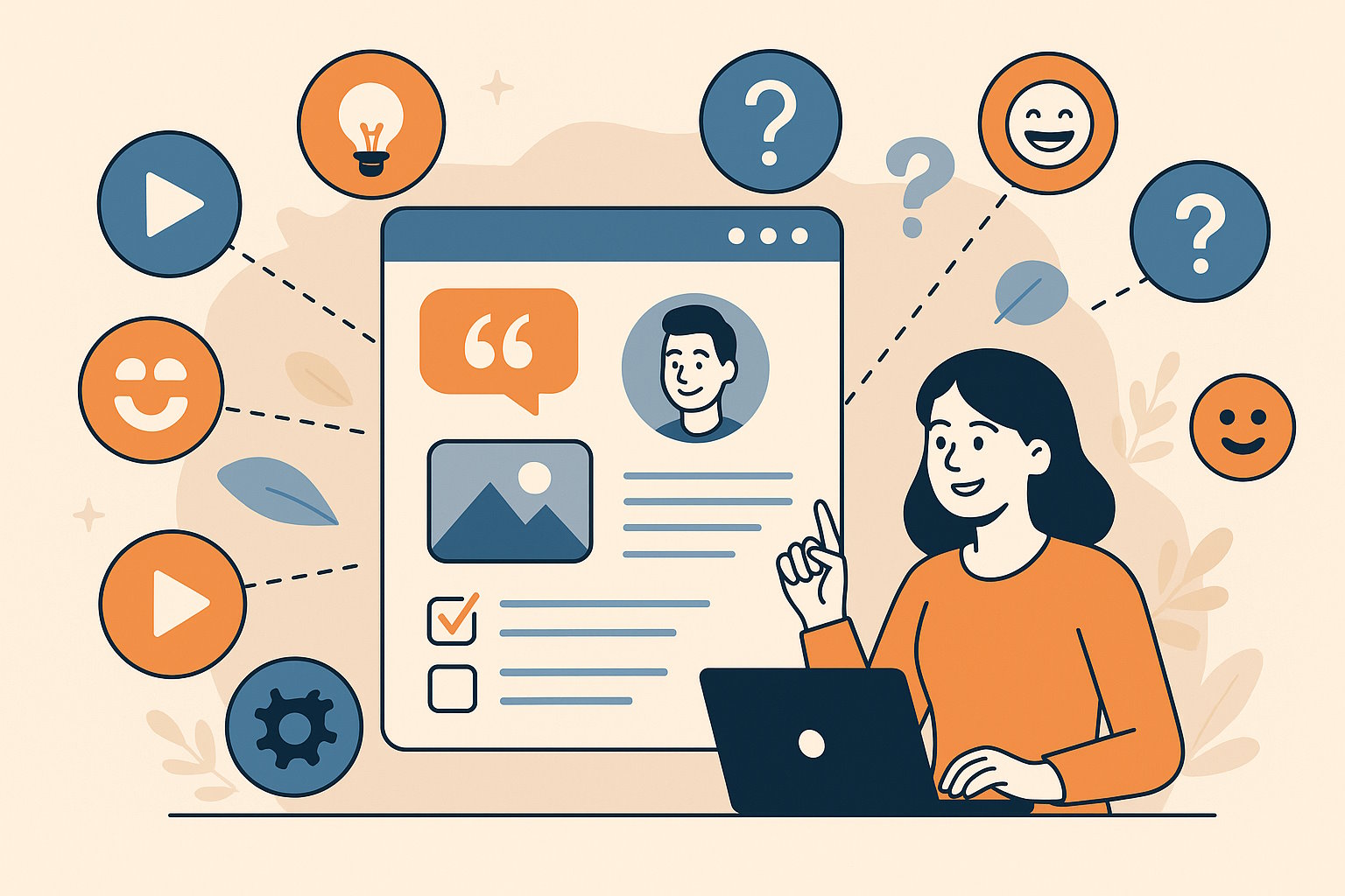 diverse marketing content mix